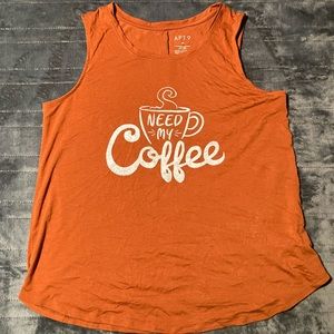 I need my coffee tank top
